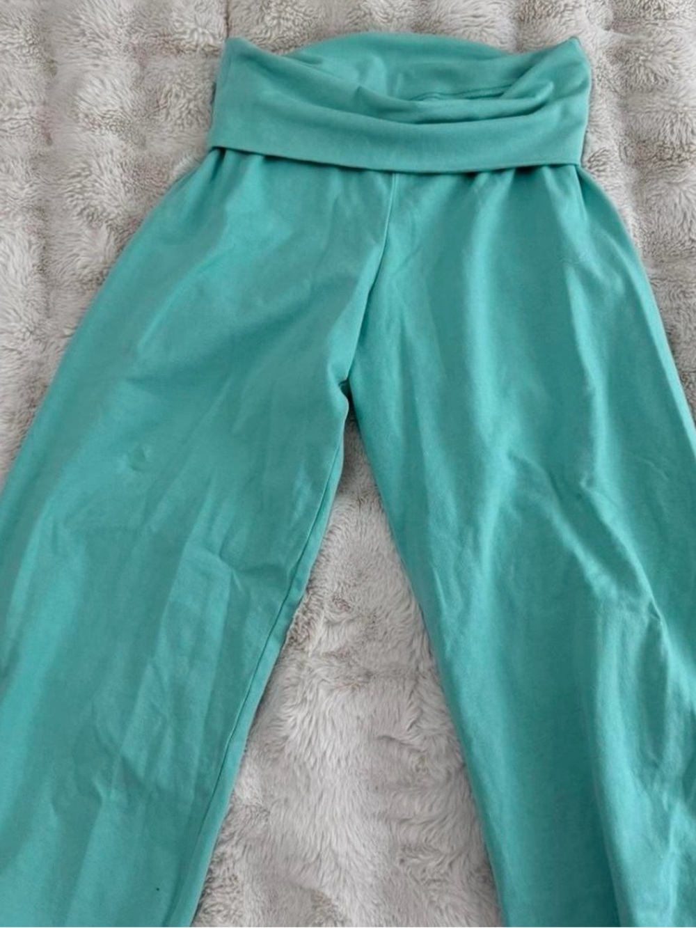Brandy Melville Teal Priscilla Capri Pants